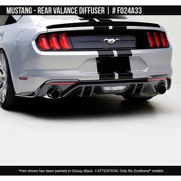 Difuzor spate Ford Mustang 2018-2025 negru & gri AIR DESIGN FO24A33