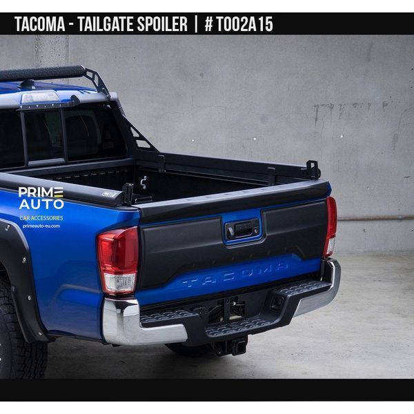 Tailgate Spoiler Toyota Tacoma 2016-2025 black AIR DESIGN TO02A15