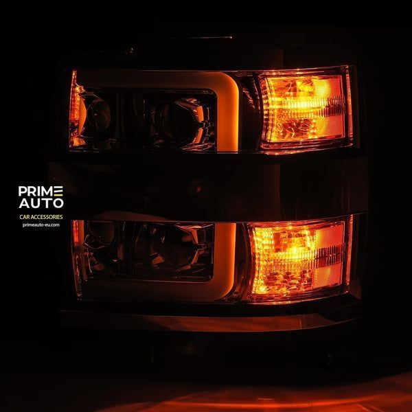 Front lights Chevrolet Silverado 2500 2015-2019 NOVA-Series Jet Black AlphaRex 880229