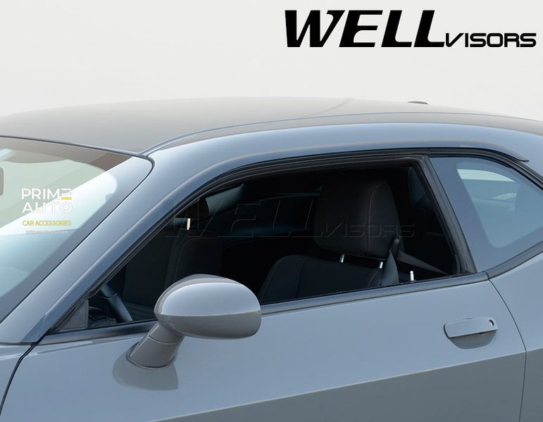 Дефлекторы окон к-т 4 шт Premium серия Dodge Challenger 2008 - 2022 Wellvisors 3-847DG008 3-847DG008 фото