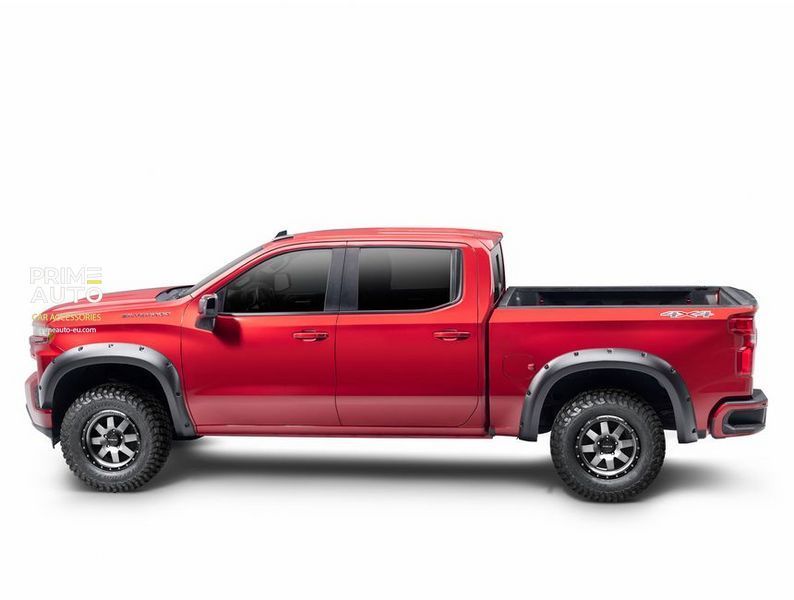 Poszerzenia nadkoli ustawić 4 szt Chevrolet Silverado 3500 HD 2015-2019 Forge-style czarny Bushwacker 48111-08
