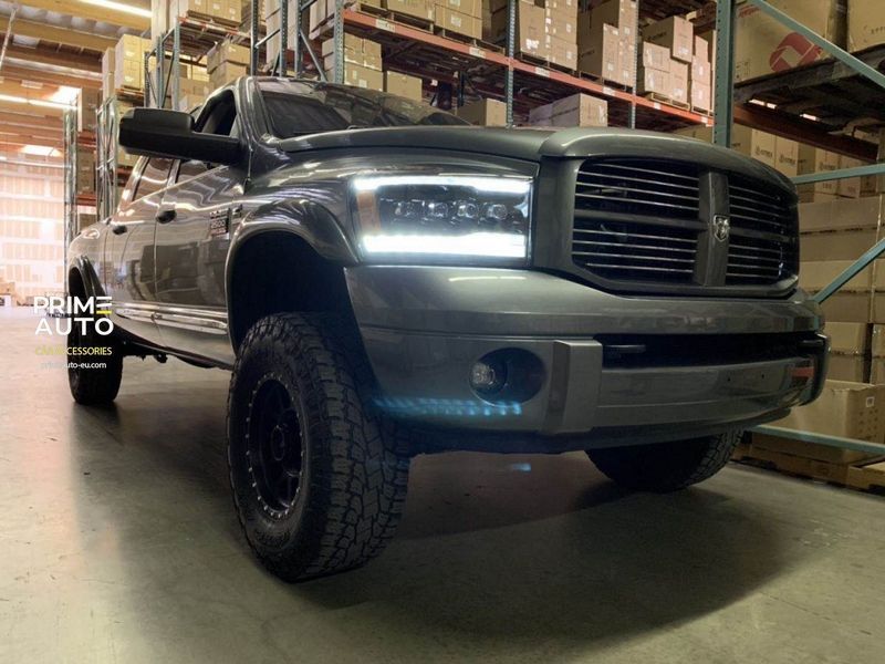 Передние фары RAM/Dodge Ram 1500 Classic 2006-2008 LED NOVA серия черные AlphaRex 880536 880536 фото