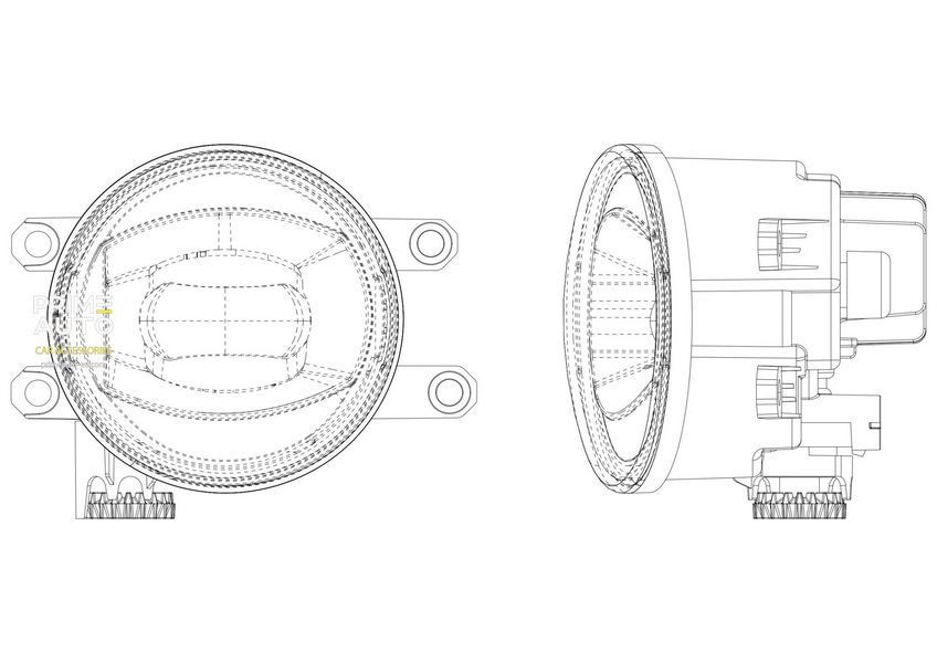 Lămpi de ceață DoubleTap LED Lexus RX450h 2010-2015 AlphaRex 210001