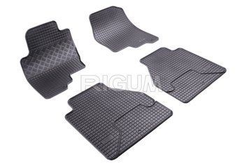 Dywaniki samochodowe gumowe zestaw 4 szt czarny Nissan Navara 2005-2010 Rigum 901788