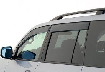 Window Deflectors 4pcs Set Premium Series Toyota Land Cruiser 2008-2021 Wellvisors 3-847LX002