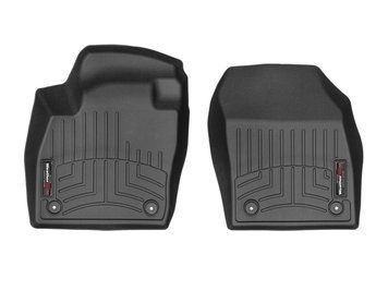 Car Mats 3D Liners Front Volkswagen T-Cross 2018 - 2025 Black WeatherTech 4415731