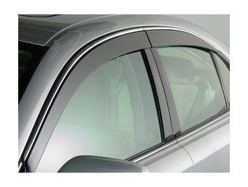 Window Deflectors 4 pcs Set Kia K5 2021-2025 VENTVISOR LOW PRO With Chrome Trim AVS 794034