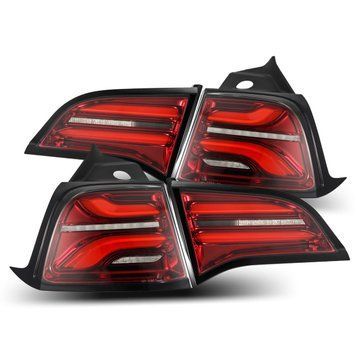 Faruri spate Tesla Model Y 2021-2022 LED PRO series червоні AlphaRex 601040