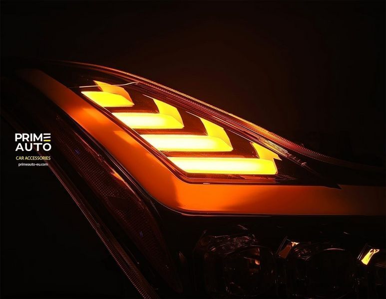 Front lights Infiniti G37 2008-2013 LED NOVA series AlphaRex 881985