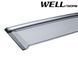 Window Deflectors 4pcs Set with Chrome Trim BMW X5 2007-2018 Wellvisors 3-847BM005