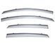 Window Deflectors 4pcs Set With Black Trim Nissan Sentra 2013-2019 Wellvisors 3-847NS001