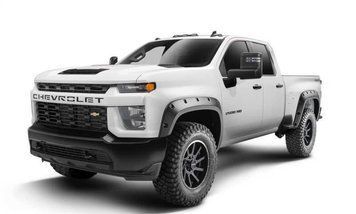 Fender Flares set 4 PCs Chevrolet Silverado 2500/3500 HD 2020-2025 Forge-style black Bushwacker 48146-08