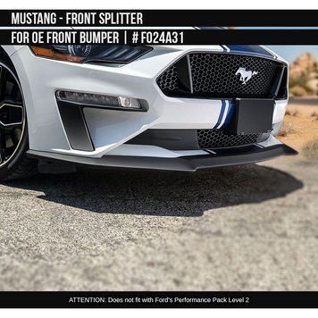 Splitter Ford Mustang 2018-2025 negru AIR DESIGN FO24A31