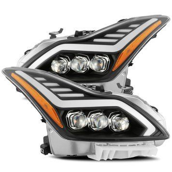 Faruri faţă Infiniti Q60 2014-2015 LED NOVA series cărbune negru AlphaRex 881985