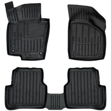 Dywaniki gumowe z bokiem zestaw 5 szt Volkswagen Passat CC 2008 - 2016 czarny 5024045 SOVA-PL