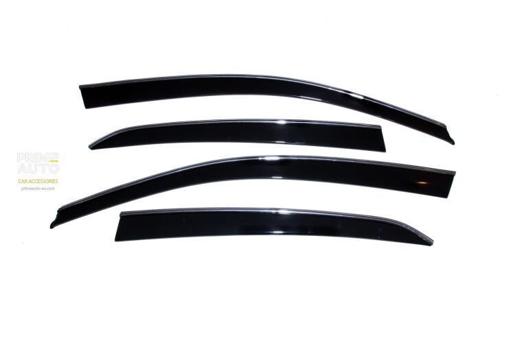 Owiewki do szyb samochodowych spoiwo Jeep Grand Cherokee 2022 - 2026 VENTVISOR LOW PRO z chromowaną odlewanie AVS 794054