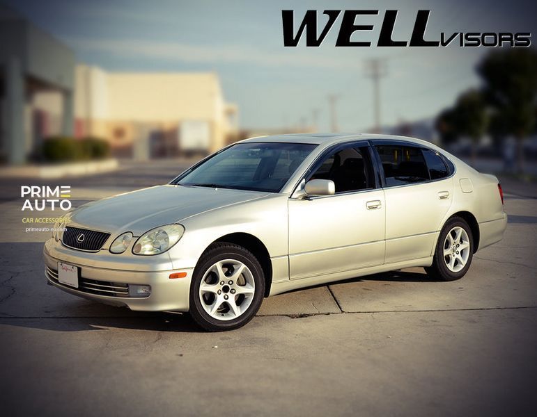 Owiewki do szyb samochodowych num 4 szt Premium seria Lexus GS 1998 - 2005 Wellvisors 3-847LX003