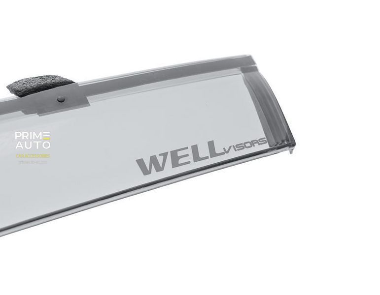 Дефлекторы окон к-т 4 шт с черным хромированным молдингом Dodge Charger 2006 - 2011 Wellvisors 3-847DG011 3-847DG011 фото