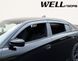 Дефлекторы окон к-т 4 шт с черным хромированным молдингом Dodge Charger 2006 - 2011 Wellvisors 3-847DG011 3-847DG011 фото 6