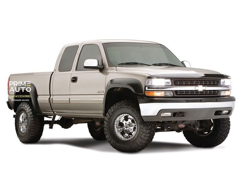 Poszerzenia nadkoli ustawić 4 szt Chevrolet Silverado 1500/2500 HD 2001-2006 Extended-A-style czarny Bushwacker 40945-02