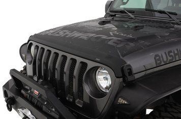 Hood Spoiler Textured Black Jeep WRANGLER(JL) 2018-2025 Aeroskin ІІ Black AVS 436148