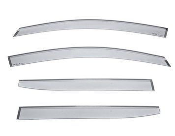 Window Deflectors 4pcs Set Premium Series Nissan Leaf 2018-2025 Wellvisors 3-847NS022