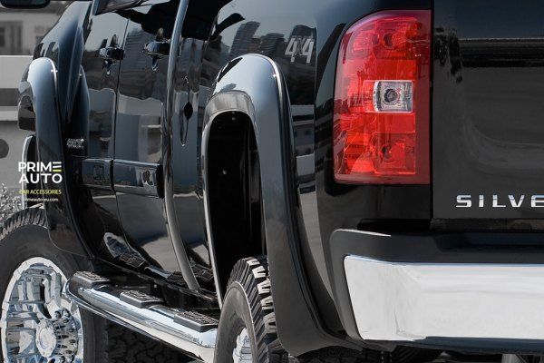Розширювачі арок комплект 4 шт Chevrolet Silverado 1500 2019-2021 Extended-A-style чорний Bushwacker 40929-02 40929-02 фото