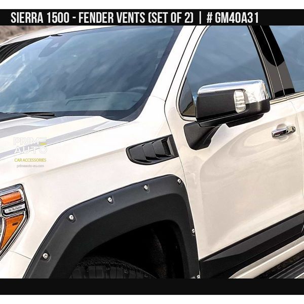 Poduszki skrzydełkowe GMC Sierra 1500 2019-2025 czarny AIR DESIGN GM40A31