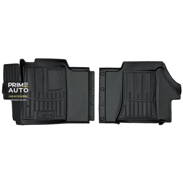 Car Mats with raised edge set 2 pcs Citroen Jumper 2006 - 2016 (II) Black SOVA-PL