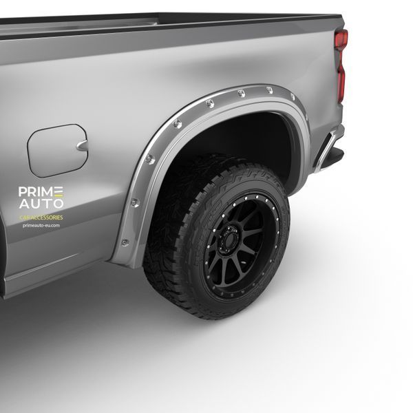 Poszerzenia nadkoli Chevrolet Silverado 1500 2019 - 2026 Bolt-On Style kolor Silver Metallic EGR 791694 - GAN