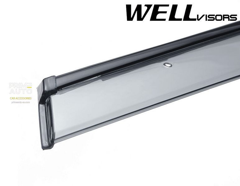 Window Deflectors 4pcs Set With Black Trim Nissan Murano 2009-2014 Wellvisors 3-847NS004