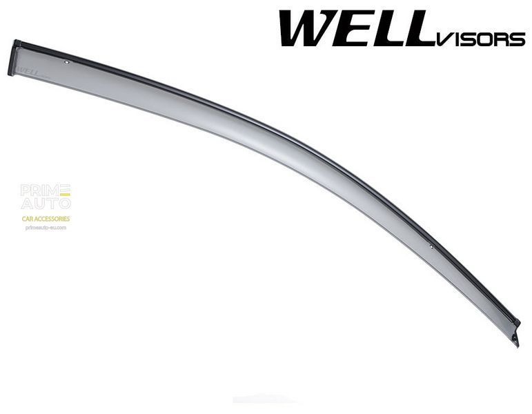 Дефлекторы окон к-т 4 шт с черным хромированным молдингом Honda Accord 2003 - 2007 Sedan Wellvisors 3-847HD016 3-847HD016 фото