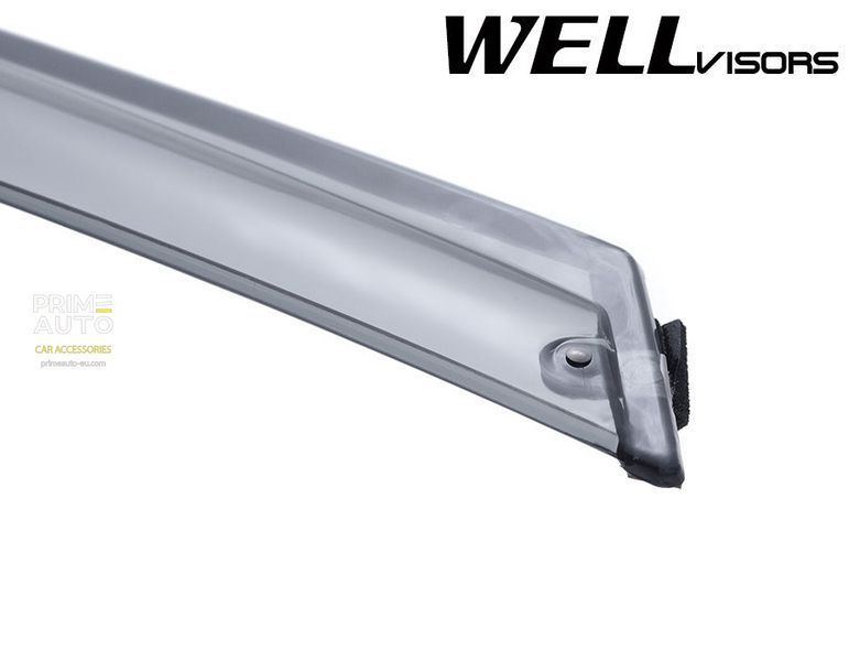 Owiewki do szyb samochodowych num 4 szt aerodynamiczny Ford Fiesta 2011 - 2019 Sedan Wellvisors 3-847FD005
