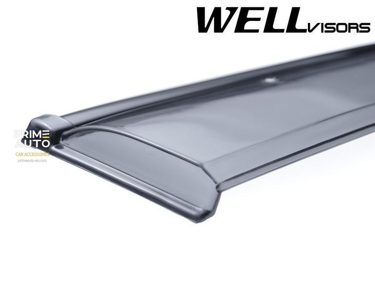 Window Deflectors 4pcs Set With Black Trim Nissan Murano 2009-2014 Wellvisors 3-847NS004