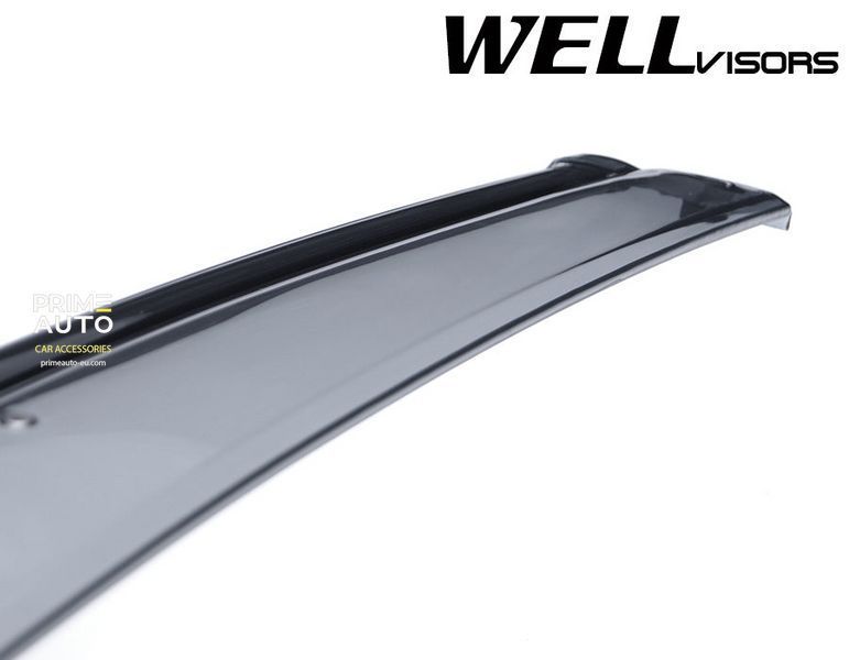 Window Deflectors 4pcs Set With Black Trim Nissan Murano 2009-2014 Wellvisors 3-847NS004