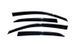 Window Deflectors 4 pcs Set Toyota Rav4 2019-2025 VENTVISOR LOW PRO With Chrome Trim AVS 794056
