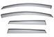 Window Deflectors 4pcs Set With Black Trim Nissan Murano 2009-2014 Wellvisors 3-847NS004