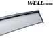 Дефлекторы окон к-т 4 шт с черным хромированным молдингом Honda Accord 2003 - 2007 Sedan Wellvisors 3-847HD016 3-847HD016 фото 3