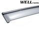 Дефлекторы окон к-т 4 шт с черным хромированным молдингом Honda Accord 2003 - 2007 Sedan Wellvisors 3-847HD016 3-847HD016 фото 5