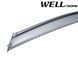 Window Deflectors 4pcs Set With Black Trim Nissan Murano 2009-2014 Wellvisors 3-847NS004