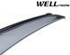 Window Deflectors 4pcs Set With Black Trim Nissan Murano 2009-2014 Wellvisors 3-847NS004