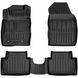 Car Mats with raised edge set 4 pcs Ford EcoSport 2013 - 2023 (II) Black SOVA-PL