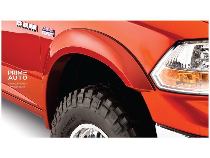 Fender Flares set 4 PCs RAM/Dodge Ram 2500/3500 2019-2025 Extended-A-style black Bushwacker 50931-02