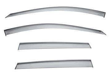 Window Deflectors 4pcs Set With Black Trim Buick Envision 2016-2020 Wellvisors 3-847BU008