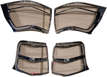 Taillight covers set 2 pcs chrome Toyota Land Cruiser Prado 150 2009 - 2016 Wellstar FJ150TLC