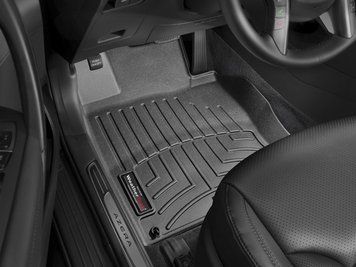 Car Mats 3D Liners Front Kia Cadenza 2012 - 2017 Black WeatherTech 444891