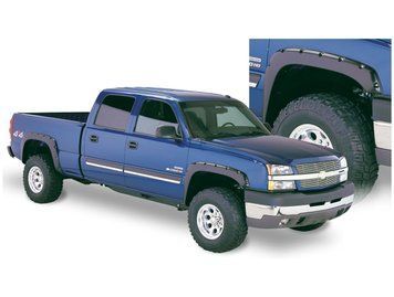Fender Flares set 4 PCs Chevrolet Silverado 1500/3500 2003-2006 Pocket-style black Bushwacker 40918-02
