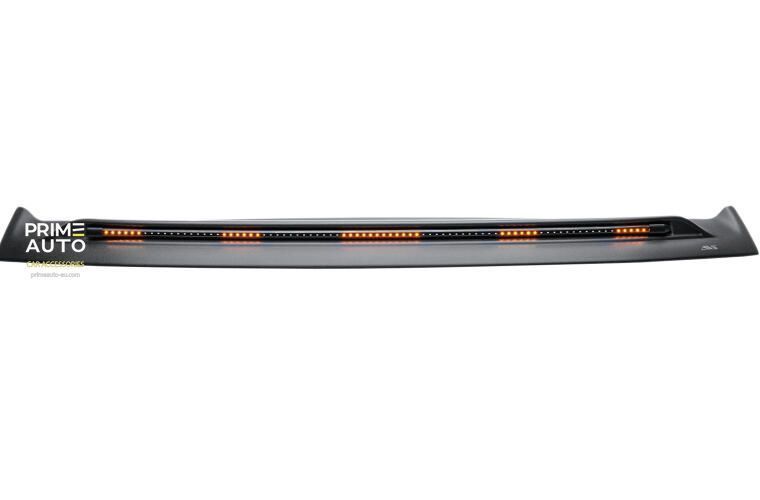 Hood Spoiler With LED Strip With Turn Follower Ford Bronco 2021 - 2026 Aeroskin Lightshield PRO Black Matte AVS 953183