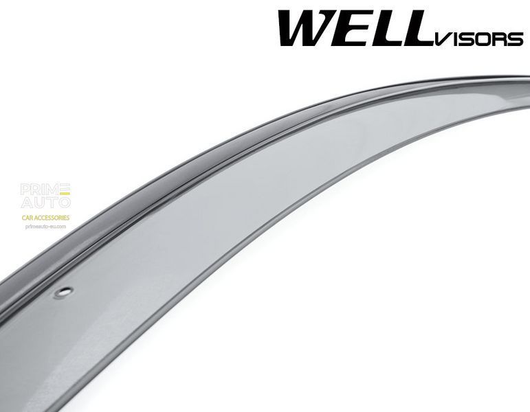 Owiewki do szyb samochodowych num 4 szt z czarna chromowana listwa Buick Envision 2016 - 2020 Wellvisors 3-847BU008