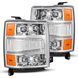 Lampy przednie Chevrolet Silverado 1500 2014-2015 LED NOVA seria chrom AlphaRex 880240